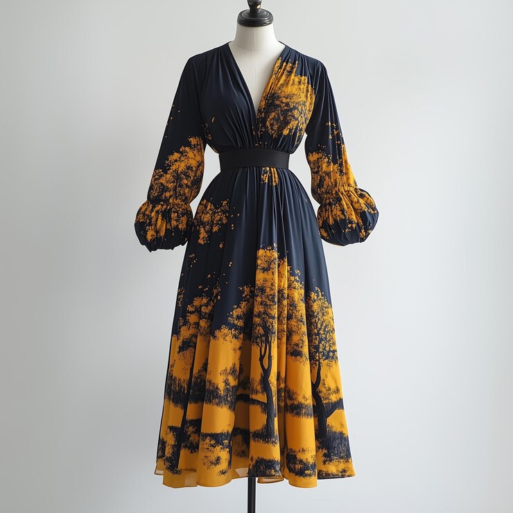 Yellow Black Print