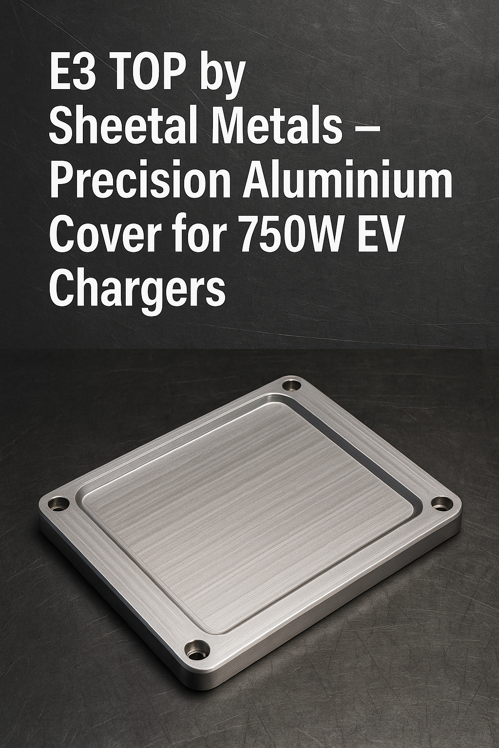 E3 TOP by Sheetal Metals – Precision Aluminium Cover for 750W EV Chargers