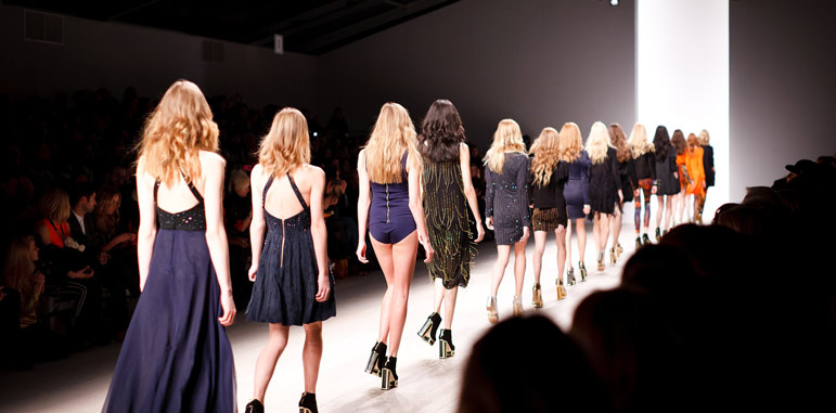 Catwalk Of New Designer Dress
