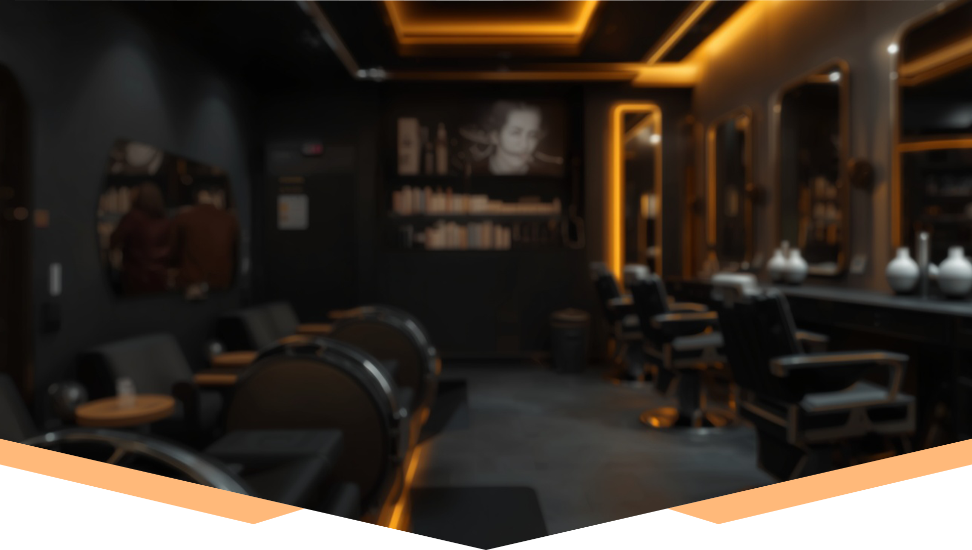 AI Barber studio interior