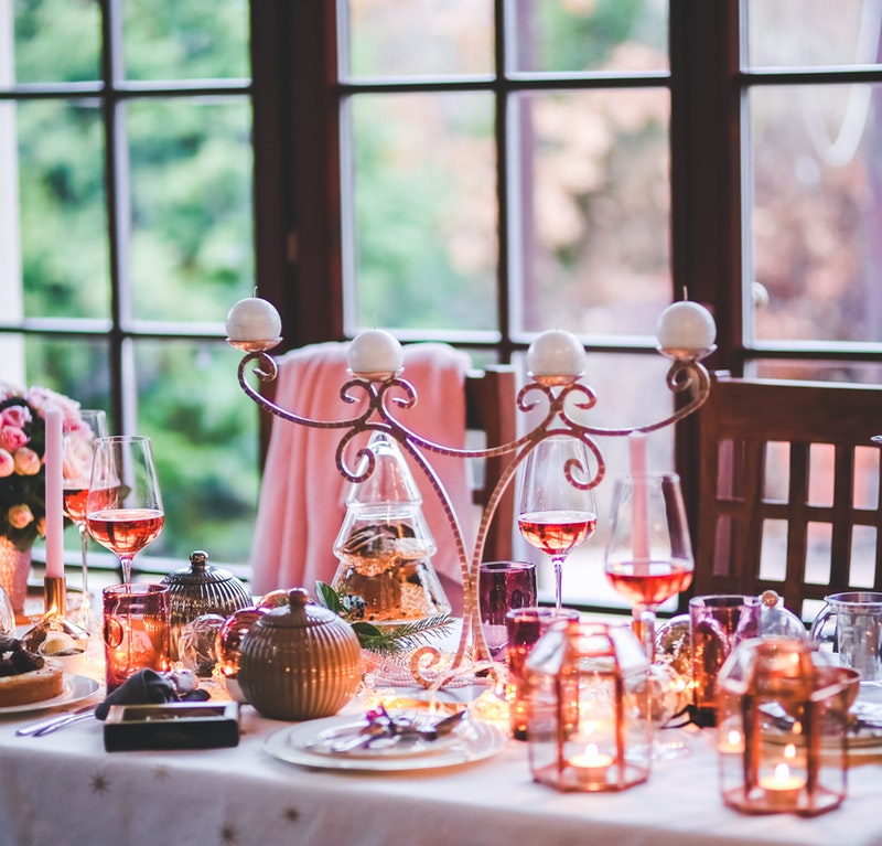 couple celebration table