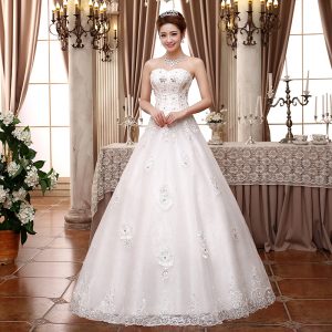 White Net Wedding Gown