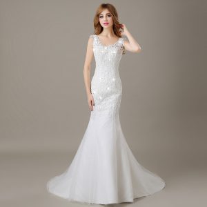Fish-Cut Wedding Gowns